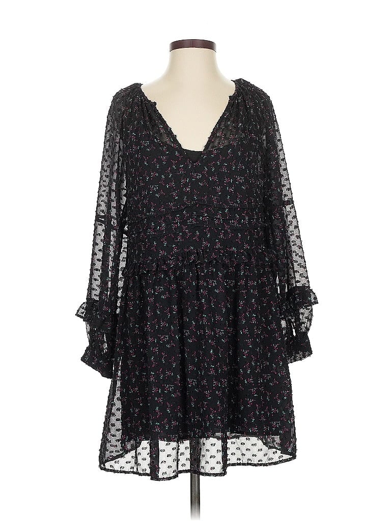 Pre-owned Zara Basic Casual Dress In Black