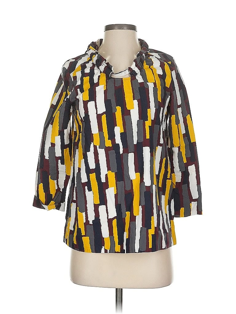 Pre-owned Cos 3/4 Sleeve Button Down Shirt In Yellow