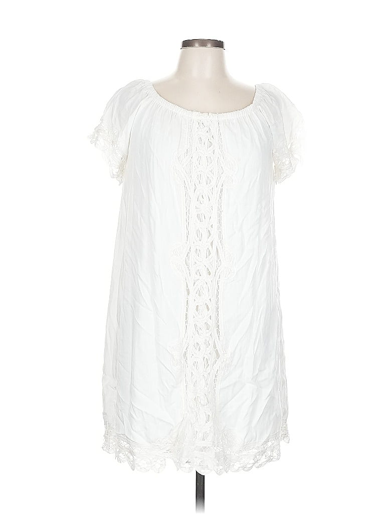 Pre-owned Blue Rain Casual Dress In White
