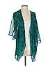 Unbranded 100% Polyester Teal Cardigan Size Sm - Med - photo 1