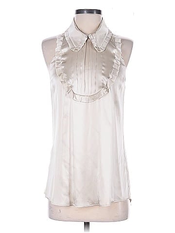 Miu Miu Sleeveless Silk Top (view 1)