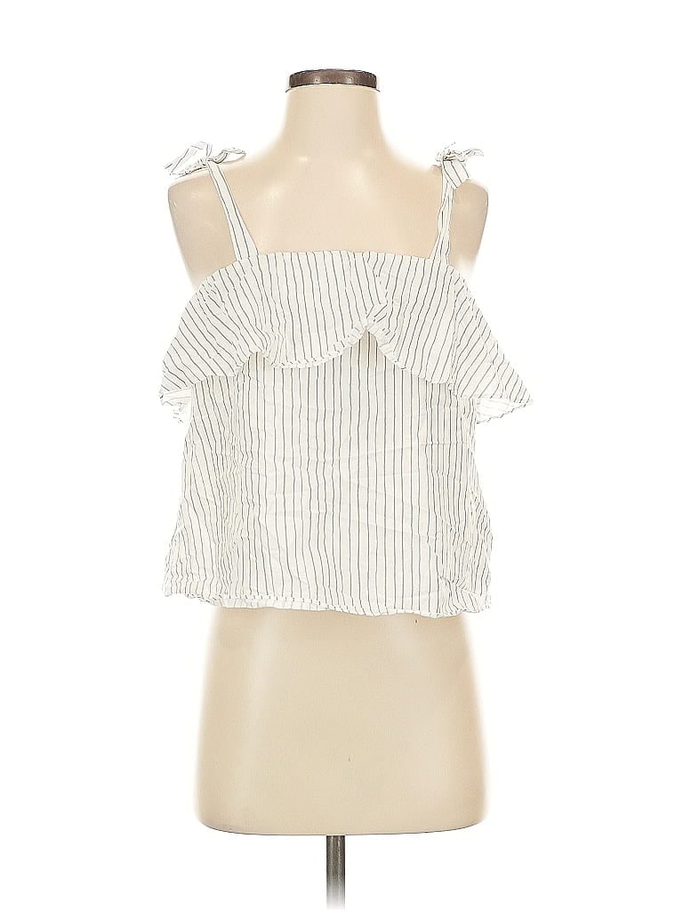 Pre-owned Pour Les Femmes Sleeveless Blouse In White