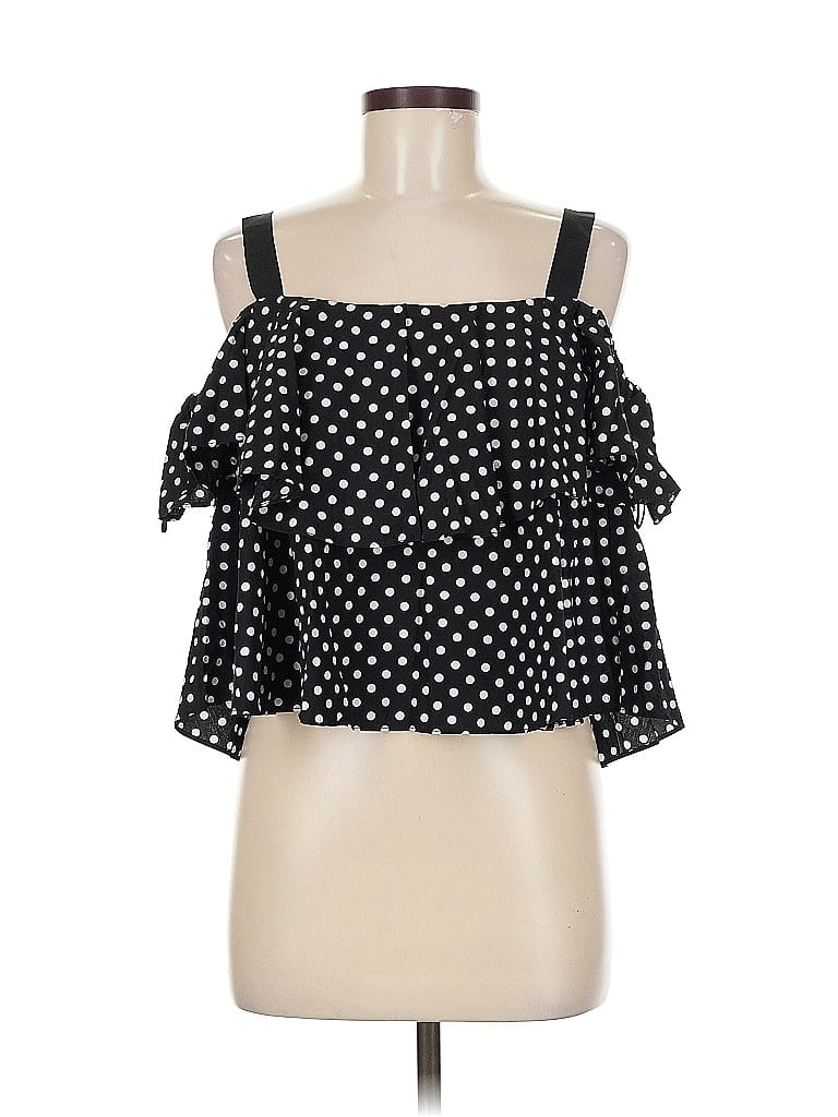 Pre-owned Zara Basic Sleeveless Blouse In Black
