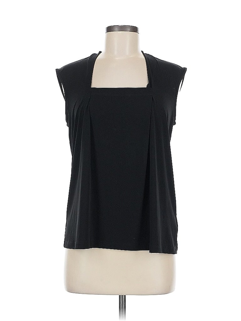 Pre-owned Ellen Tracy Sleeveless Blouse In Black