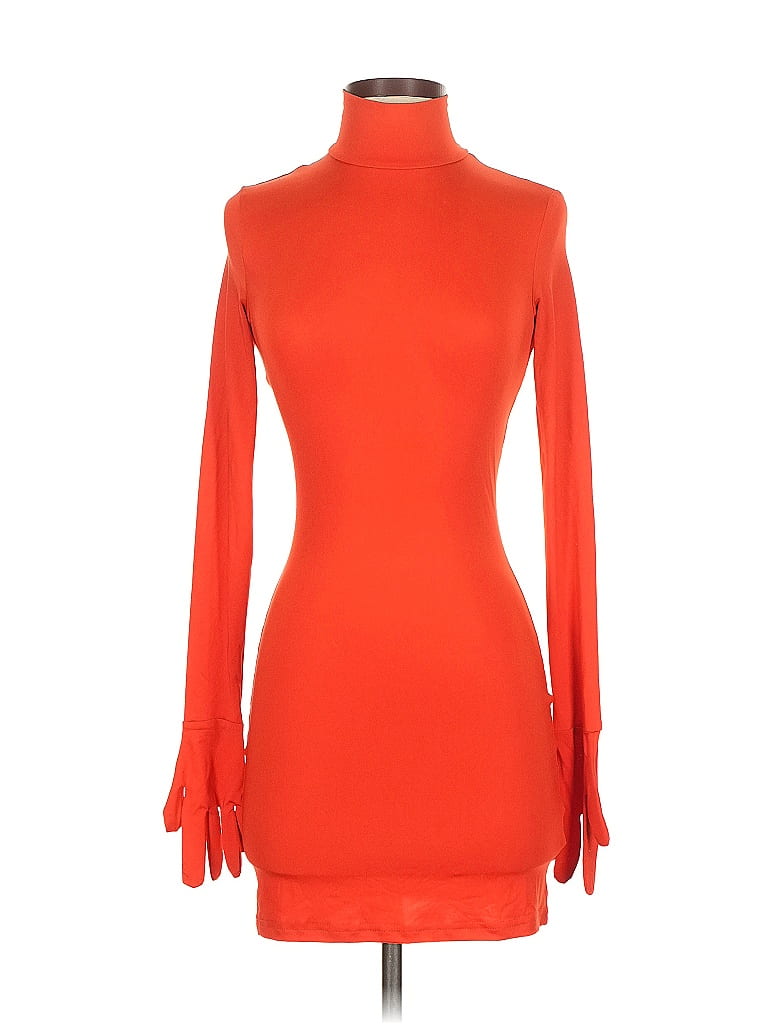 Pre-owned Unbranded Long Sleeve Turtleneck In Red