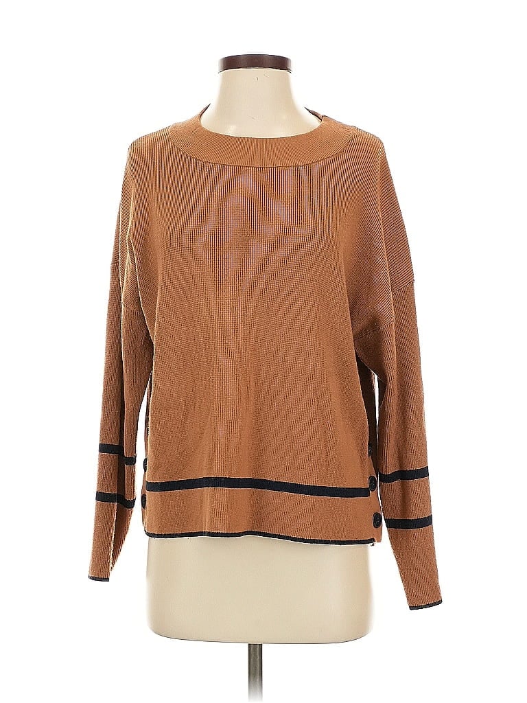 Pre-owned Adrianna Papell Pullover Sweater In Brown