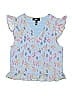Aqua 100% Polyester Blue Short Sleeve Blouse Size XL (toddler) - photo 1