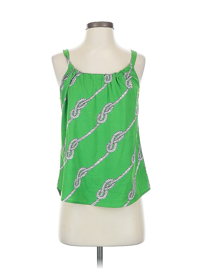 Pre-owned Porridge Sleeveless Top Green Halter Neckline Tops
