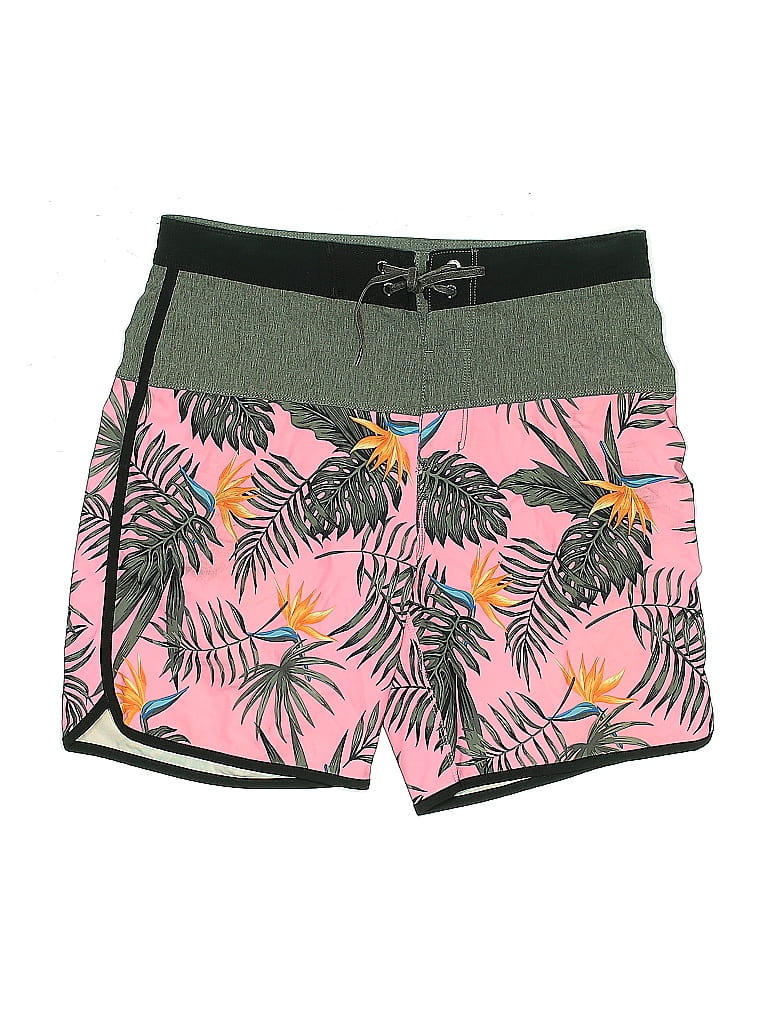 Pre-owned Hurley Board Shorts In Pink