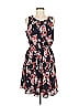 Elle 100% Polyester Floral Blue Casual Dress Size M - photo 1