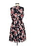 Elle 100% Polyester Floral Blue Casual Dress Size M - photo 2