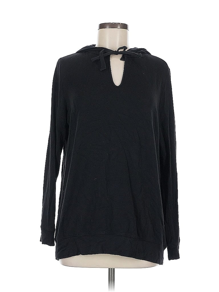 Pre-owned Lou & Grey Pullover Sweater In Black