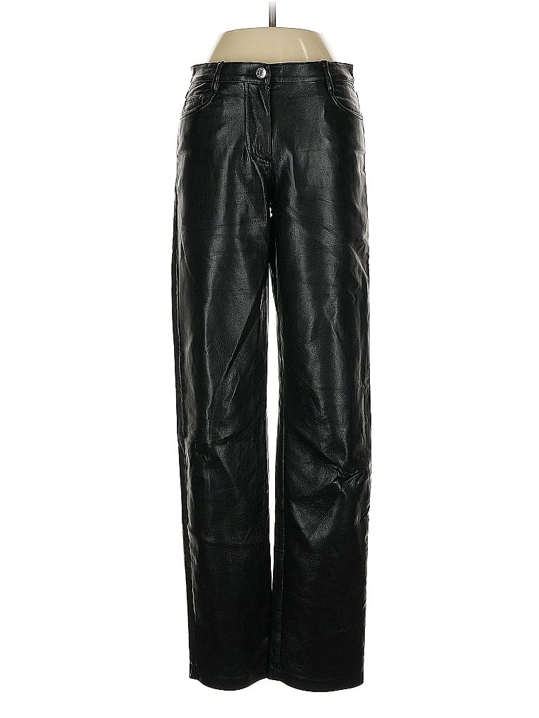 Pre-owned Wilfred Faux Leather Pants In Black