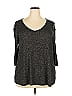 Green Envelope Gray Pullover Sweater Size 2X - photo 1