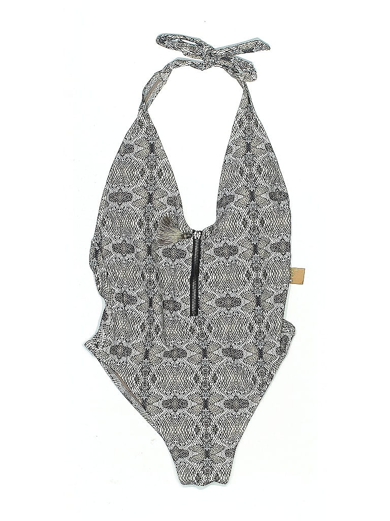 Rachel Rachel Roy One Piece Swimsuit In Gray