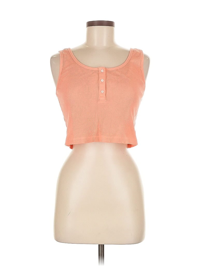 Pre-owned Old Navy Tank Top Orange Strapless Neckline Tops