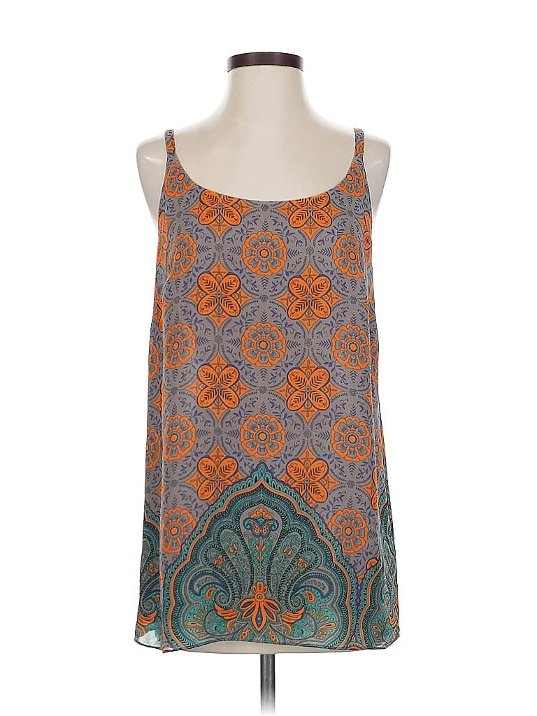 Pre-owned Cabi Sleeveless Top Orange Halter Neckline Tops