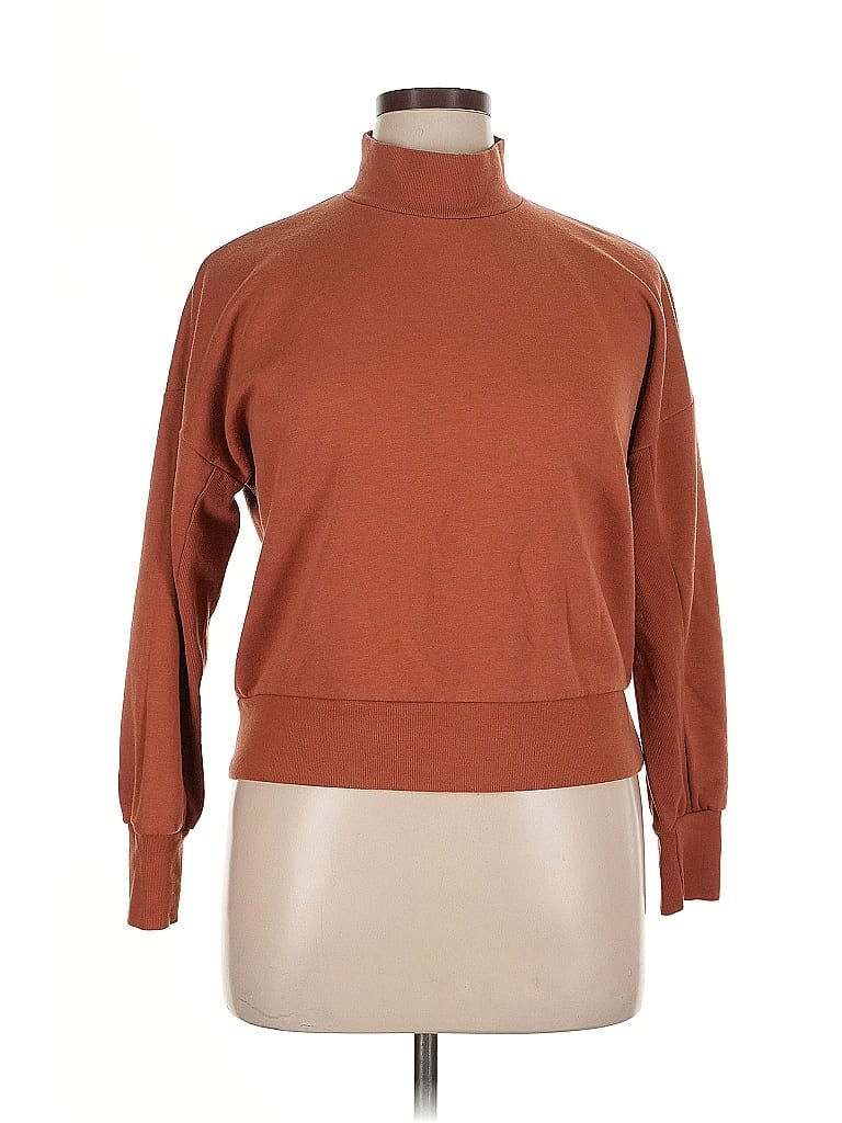 Pre-owned Hippie Rose Turtleneck Sweater In Brown