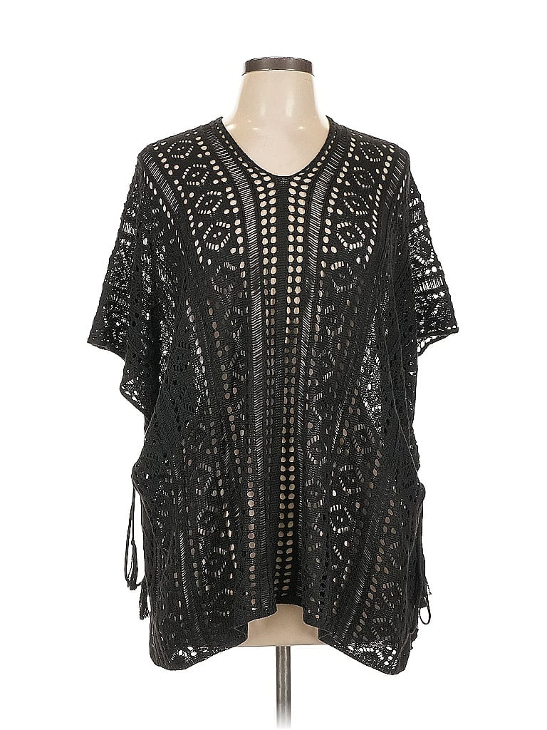 HOUSE OF HARLOW 1960 Pre-owned Swimsuit Cover Up In Black