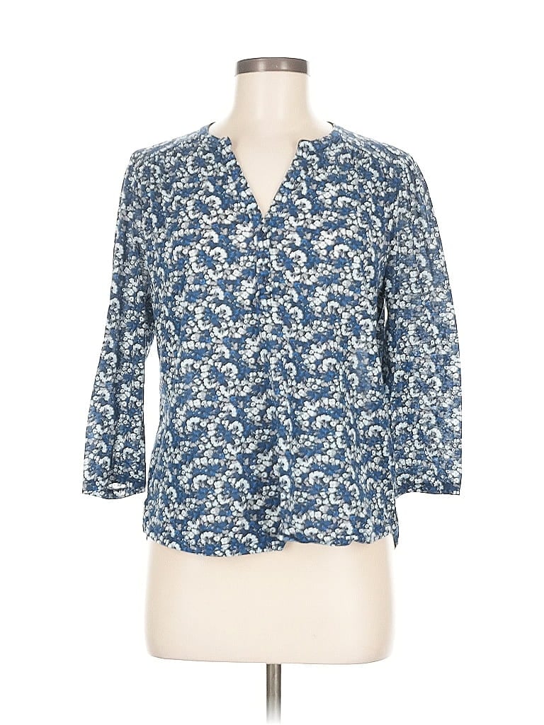 Pre-owned H&m 3/4 Sleeve T-shirt In Blue