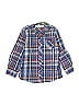 Ben Sherman 100% Cotton Plaid Blue Long Sleeve Button-Down Shirt Size 1-2Y - photo 1