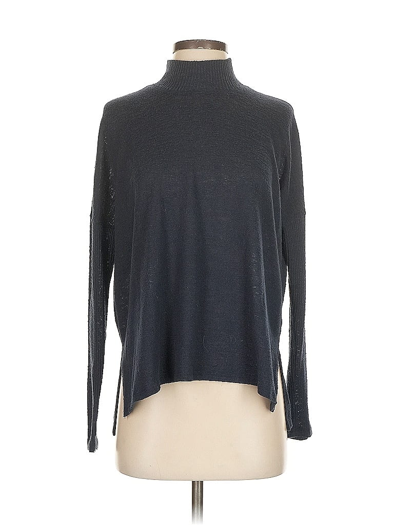 Pre-owned Lucky Brand Turtleneck Sweater In Gray