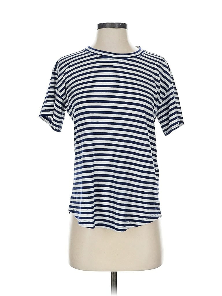 Pre-owned J.crew Factory Store Short Sleeve T-shirt In Blue