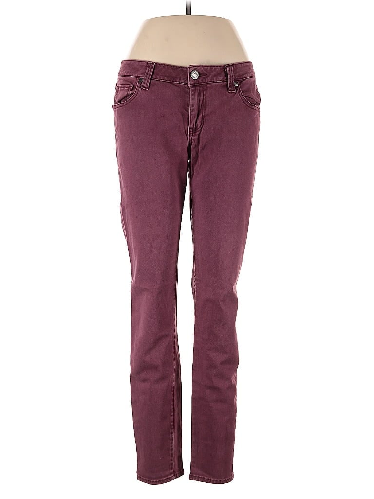 Pre-owned Cabi Jeans In Burgundy