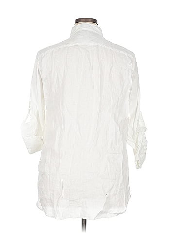Lauren by Ralph Lauren 3/4 Sleeve Button-Down Shirt (view 2)