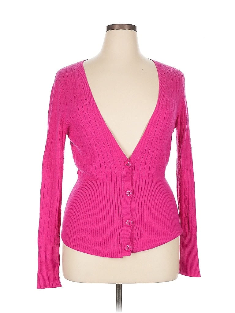 Pre-owned Bcbgmaxazria Cardigan Sweater In Pink