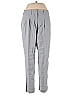 DKNY Solid Gray Linen Pants Size 8 - photo 1