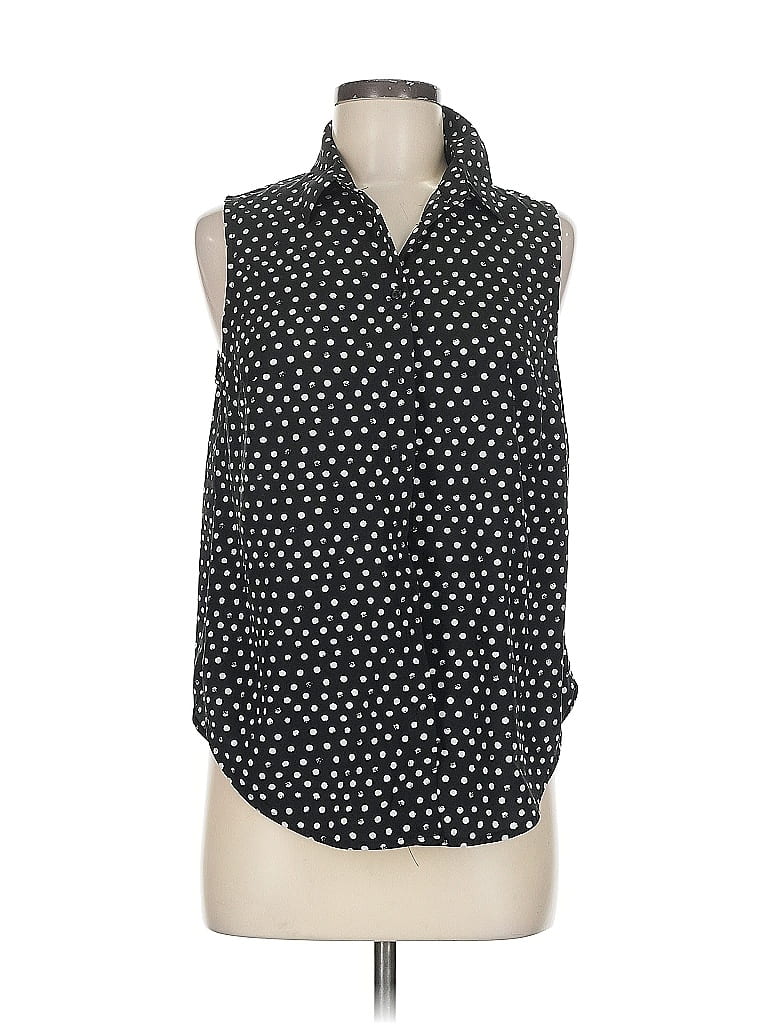 Pre-owned A New Day Sleeveless Blouse In Black