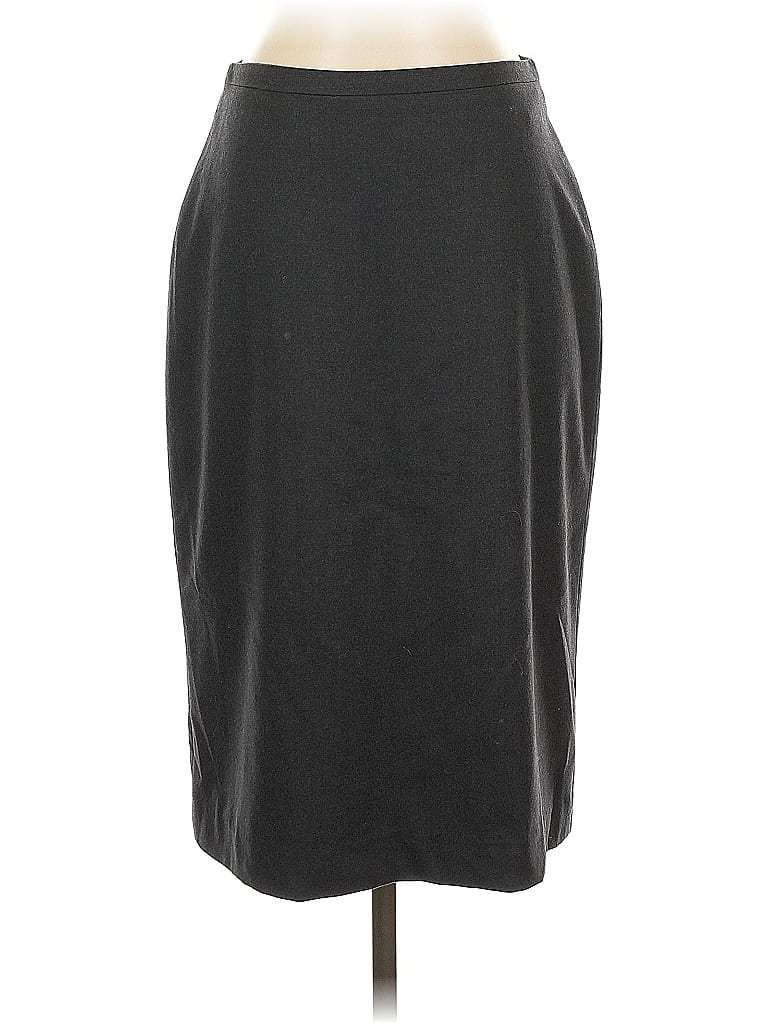 Pre-owned Banana Republic Wool Skirt In Gray