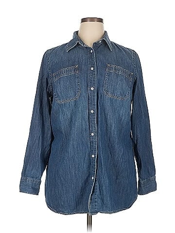 Lauren by Ralph Lauren Long Sleeve Button-Down Shirt (view 1)