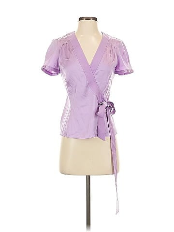 Diane von Furstenberg Short Sleeve Silk Top (view 1)
