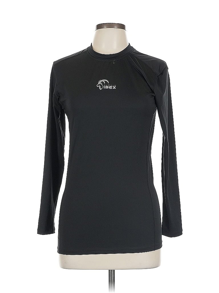 Pre-owned Assorted Brands 3/4 Sleeve T-shirt In Black