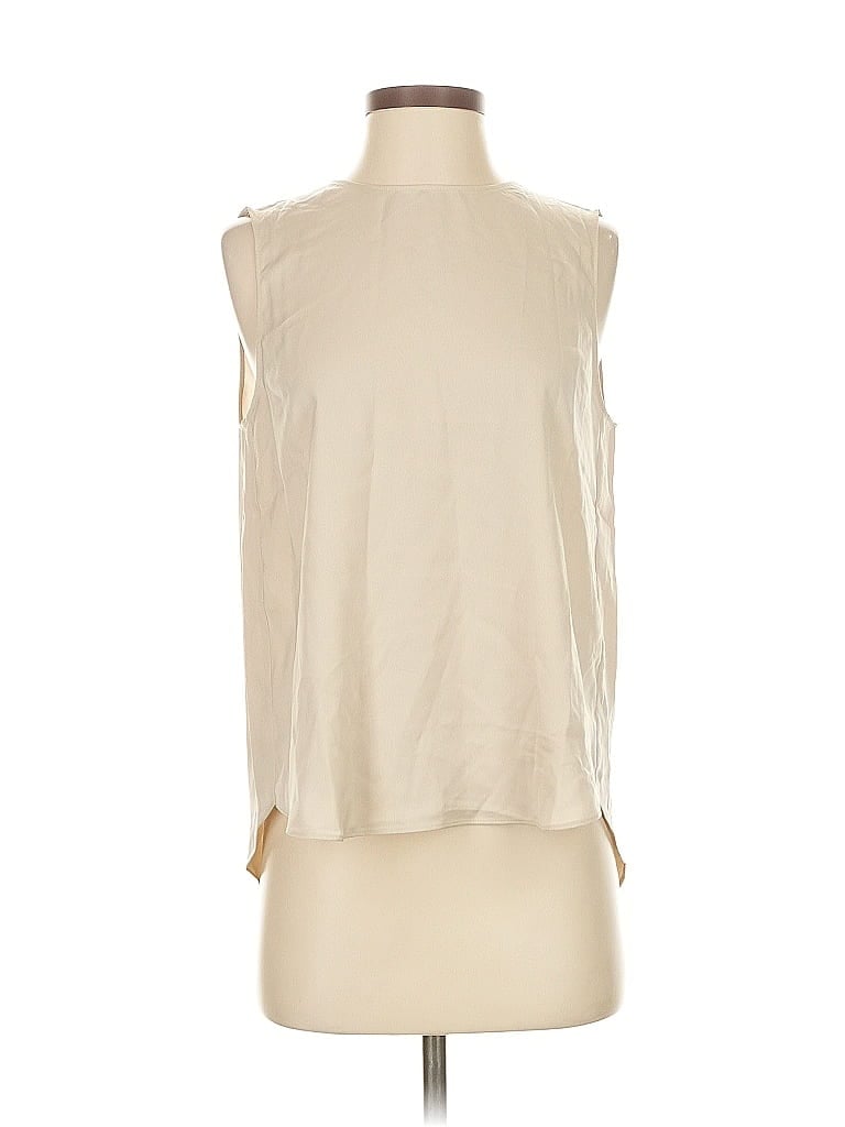 Pre-owned Banana Republic Factory Store Sleeveless T-shirt In White