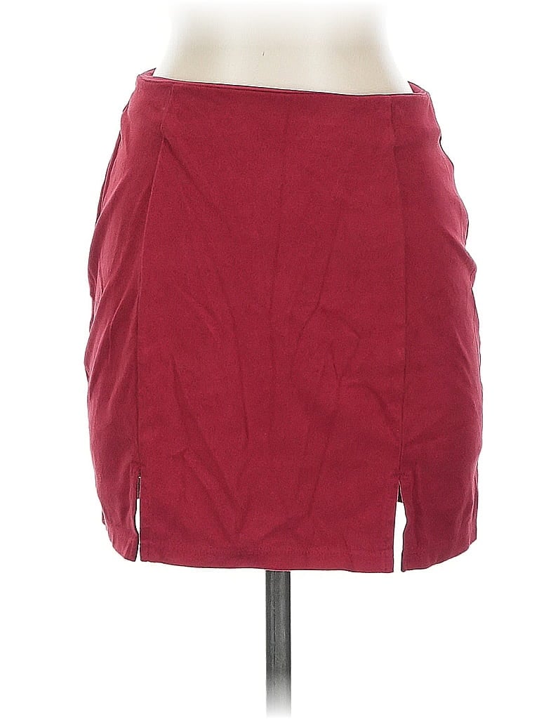 Click to view more detailed imagery on our partner's website Pre-owned Forever 21 Casual Skirt In Burgundy