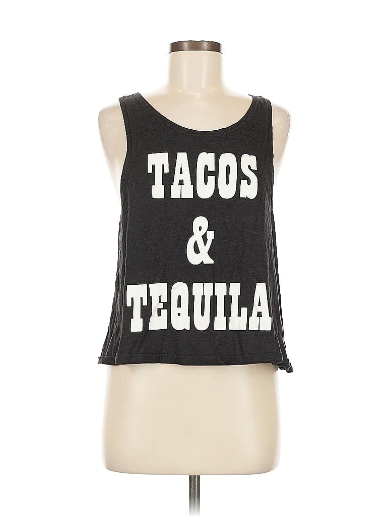 Click to view more detailed imagery on our partner's website Pre-owned Minkpink Tank Top Black Halter Neckline Tops