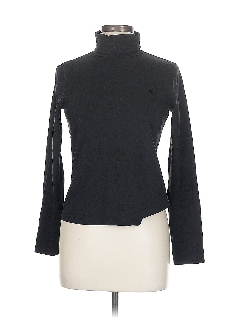 Pre-owned Chaps Long Sleeve Turtleneck In Black