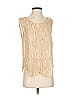 Platinum Tan Gold Sleeveless Blouse Size S - photo 1