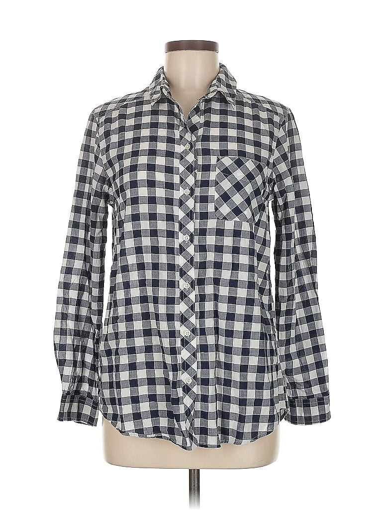 Pre-owned Eddie Bauer Long Sleeve Button Down Shirt In Gray