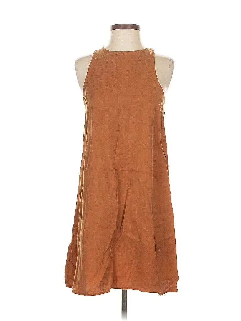 Pre-owned Lou & Grey Casual Dress In Brown