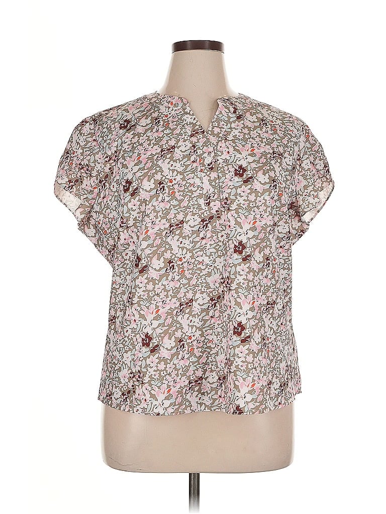 Pre-owned Blooming Jelly Short Sleeve Blouse In Pink