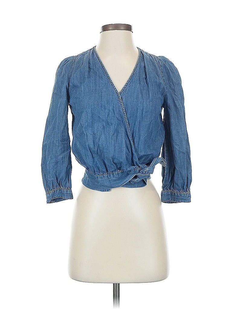 Pre-owned Madewell Kimono In Blue