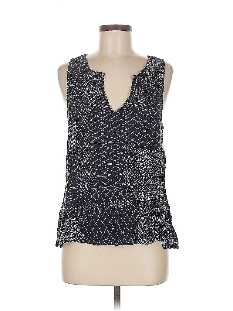 Pre-owned Splendid Tank Top Blue Plunge Neckline Tops