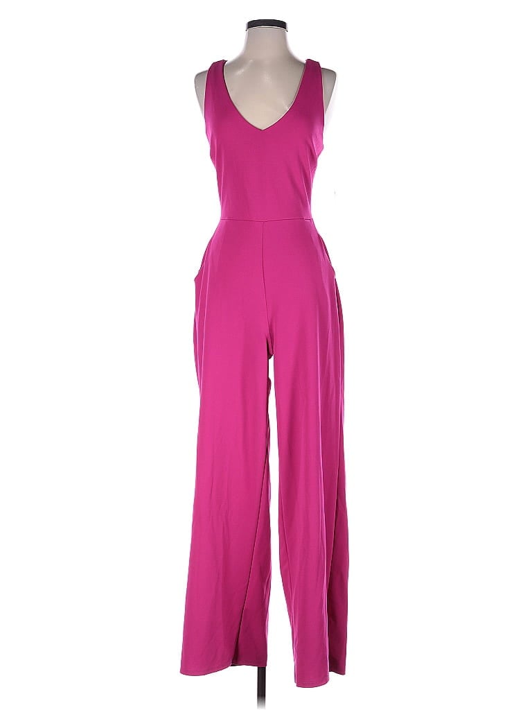 Pre-owned Crystal Sky Jumpsuit In Pink