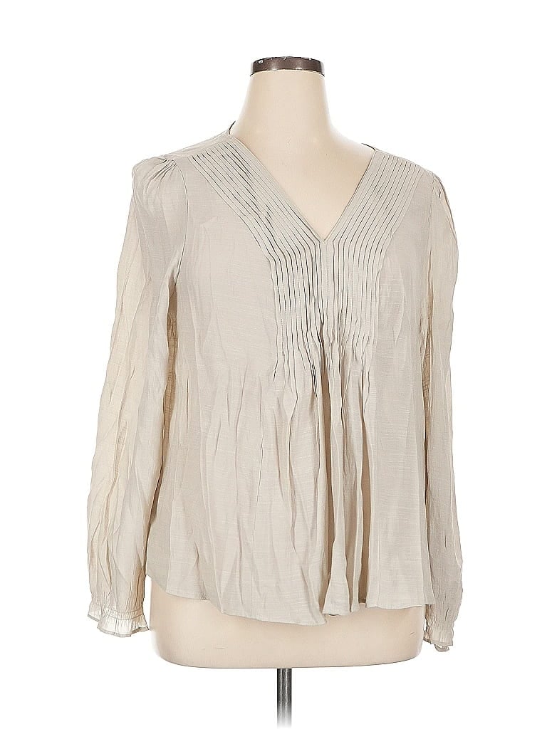 Click to view more detailed imagery on our partner's website Pre-owned Nanette Lepore Long Sleeve Blouse In Brown