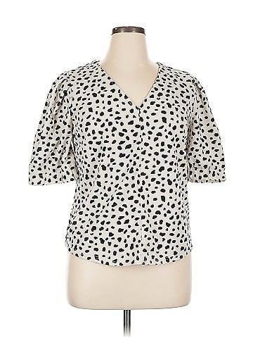MELLODAY Short Sleeve Blouse (view 1)