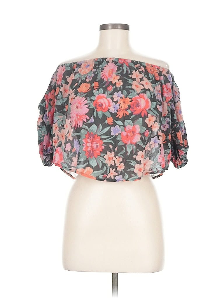 Pre-owned Kimchi Blue Short Sleeve Blouse In Pink